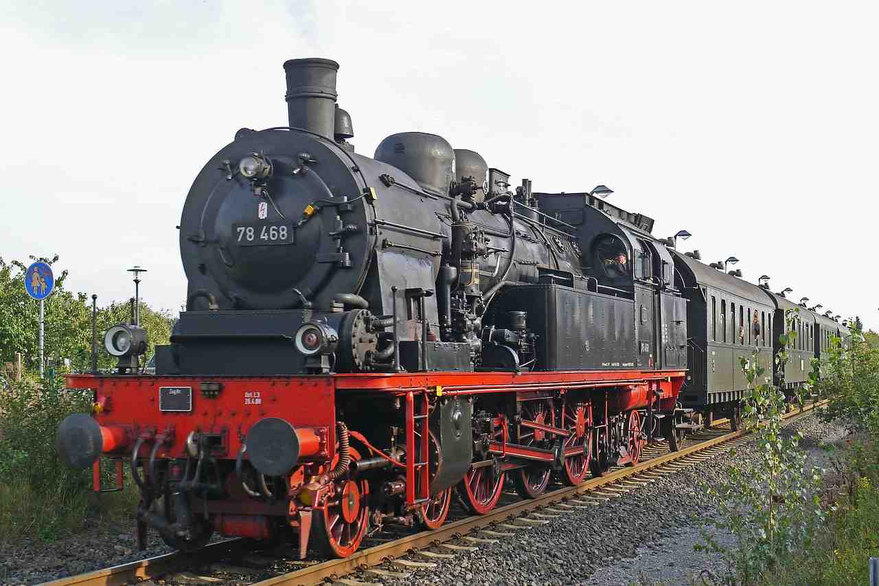 locomotive à vapeur, réservoir de locomotive, prussien
